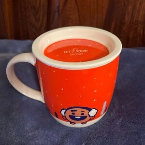 BT21 Let It Snow Shooky Winter Lidded Mug, 2 Pieces, excellent condition